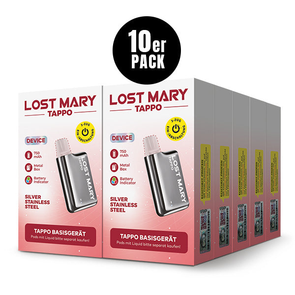 Lost Mary TAPPO Akku | silver-stainless-steel