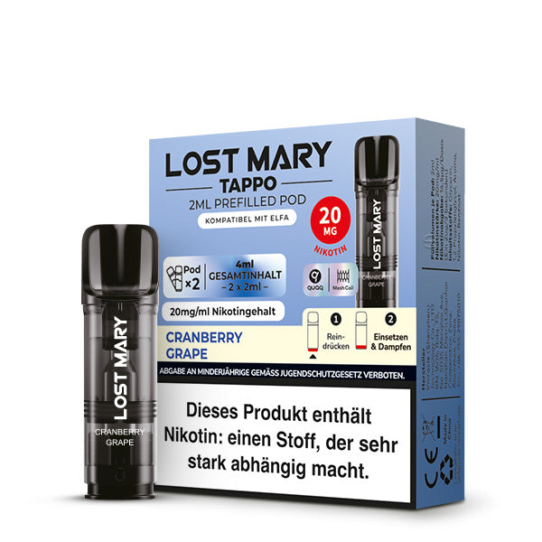 Lost Mary TAPPO Pod | Cranberry Grape 20mg