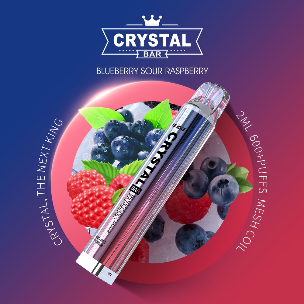 SKE-Crystal Bar 600 | Blueberry Sour Raspberry 2%