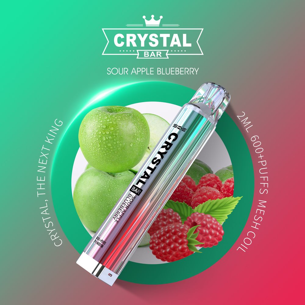 SKE-Crystal Bar 600 | Sour Apple Blueberry 2%