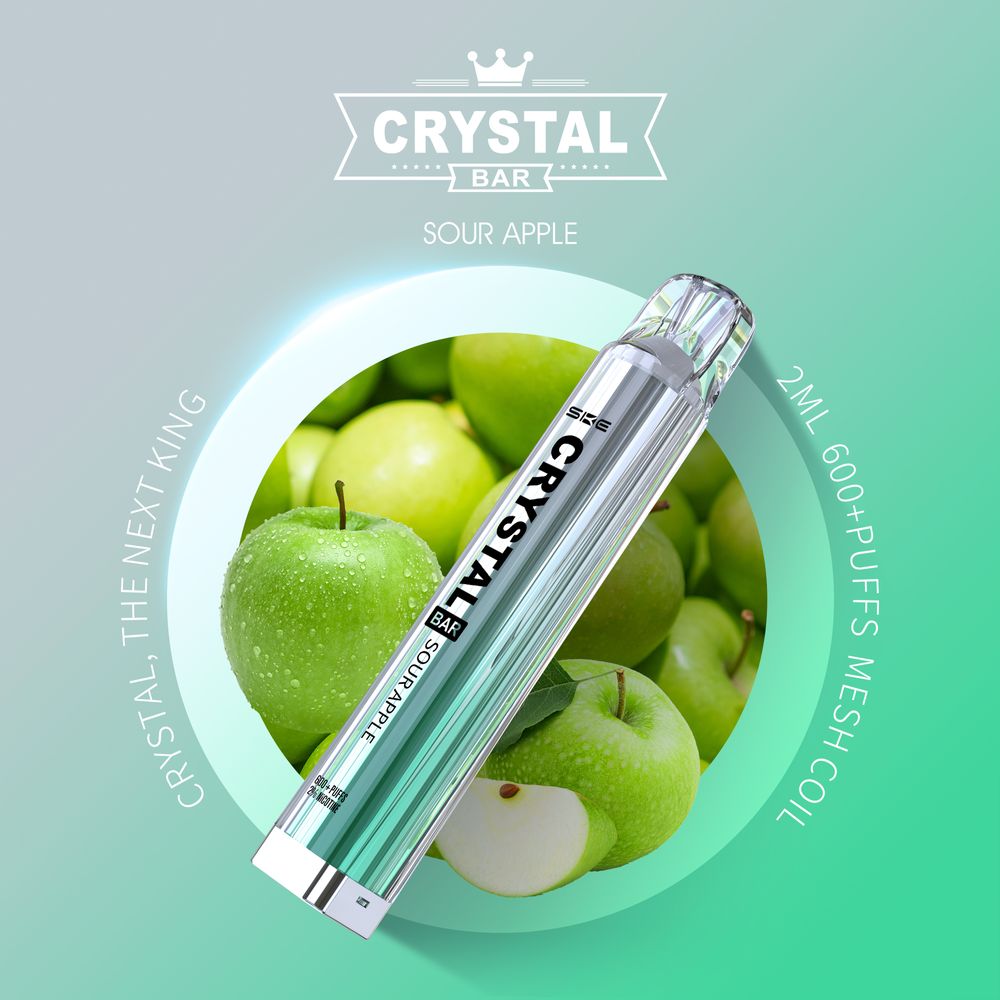 SKE-Crystal Bar 600 | Sour Apple 2%